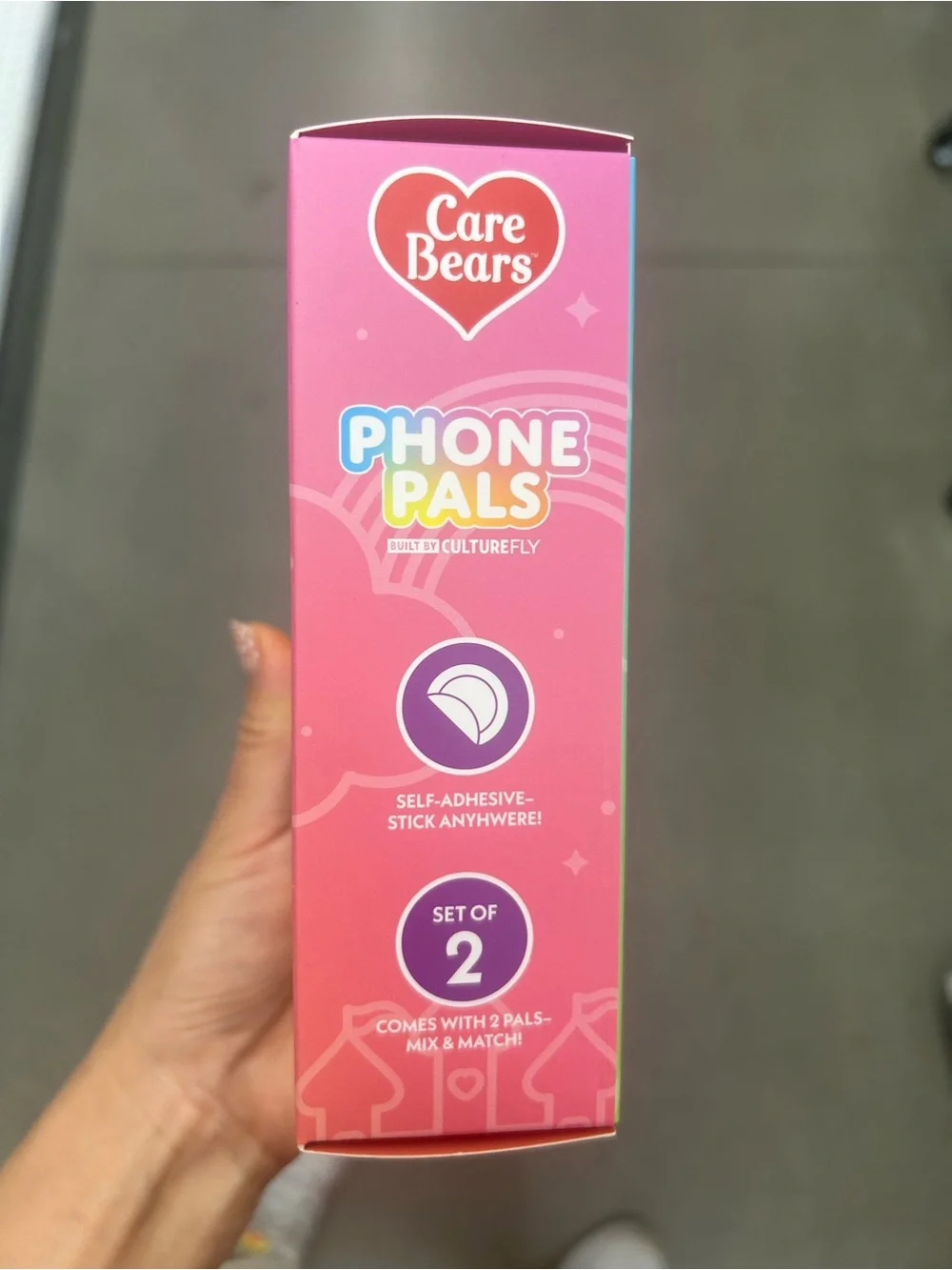 Care Bears Phone Pals Decorative Mini Figures - Pink & Blue (Set of 2)
